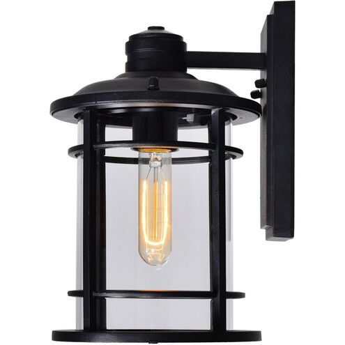 Belmont 1 Light 11 inch Black Outdoor Wall Light