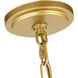 Enzo 6 Light 22 inch Brass Pendant Ceiling Light