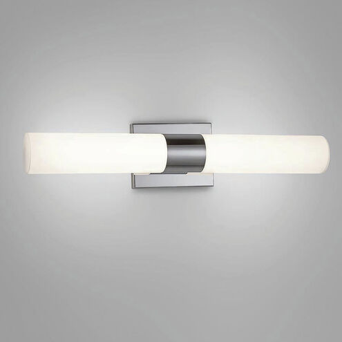 Elementum LED 22 inch Chrome Bath Vanity & Wall Light, dweLED