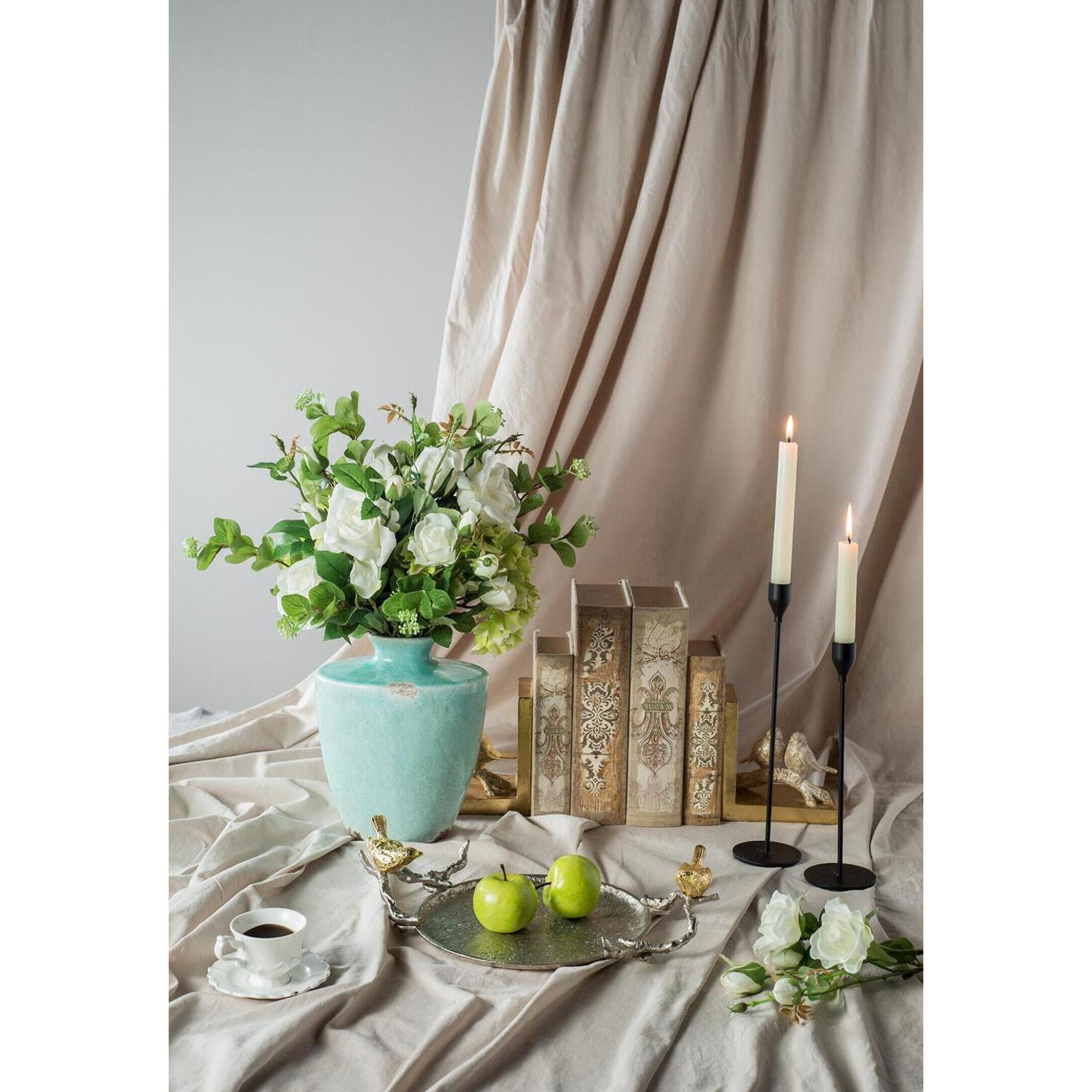 Anita 7 X 3.2 inch White Book Box, Set of 4