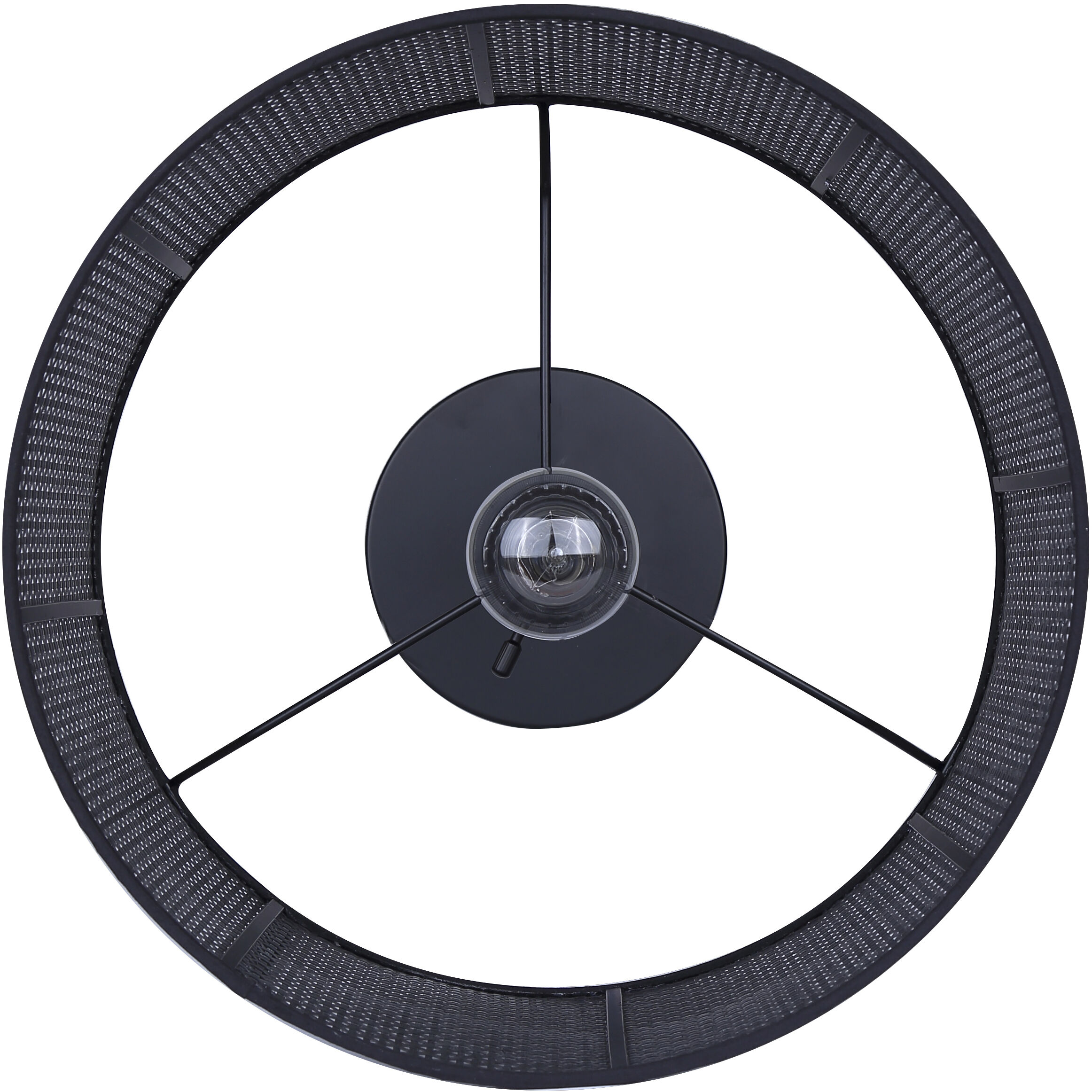 Bellamy 22 inch 100.00 watt Matte Black Table Lamp Portable Light in Black Faux Rattan