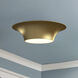 Alora Mood Emiko 2 Light 16 inch Brushed Gold Flush Mount Ceiling Light