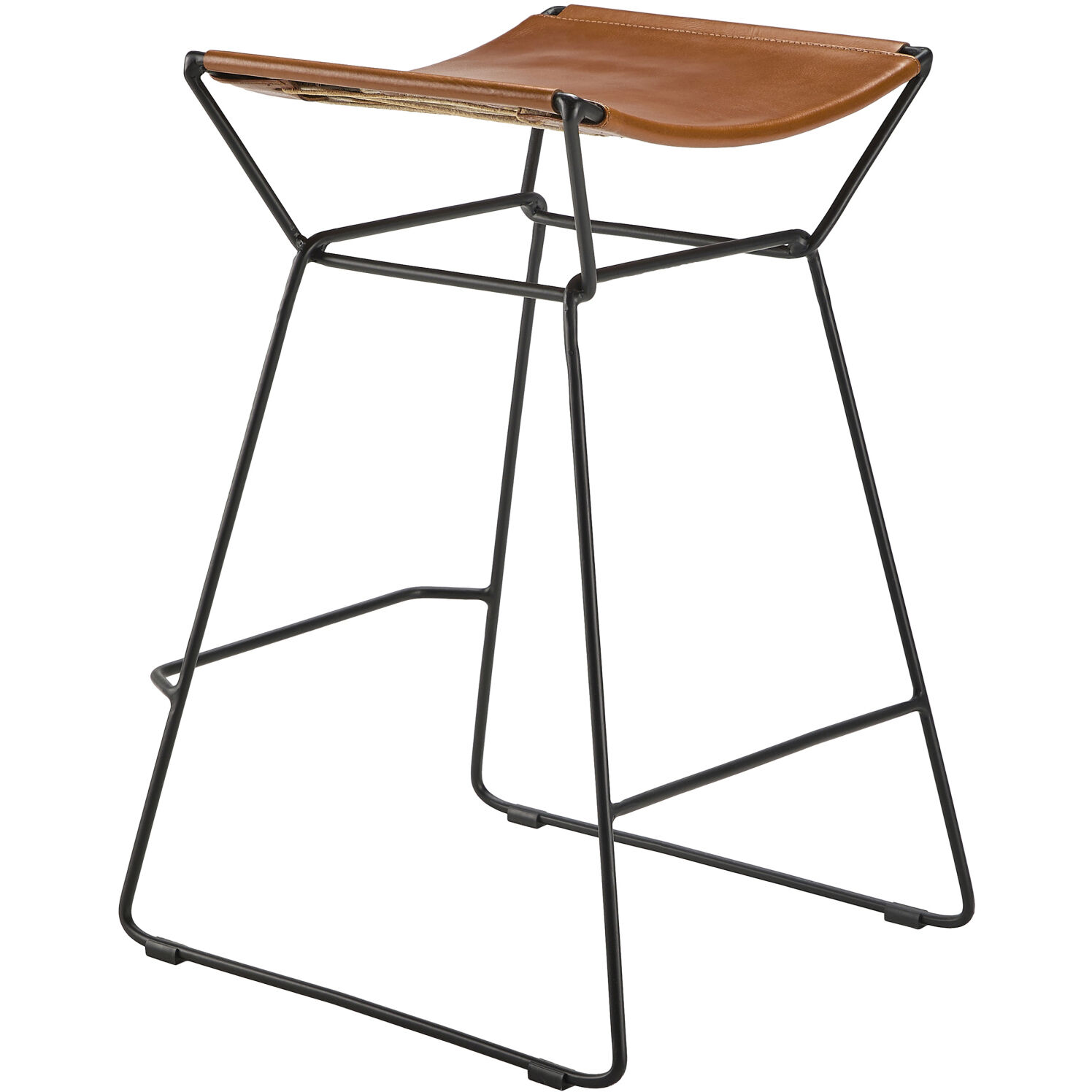 Celerio 25 inch Top: Brown; Base: Gray Counter Stool
