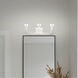 Solna 3 Light 22 inch Brushed Nickel Vanity Sconce Wall Light
