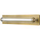 Lucien LED 24 inch Lacquered Brass Vanity Light Wall Light, Vertical
