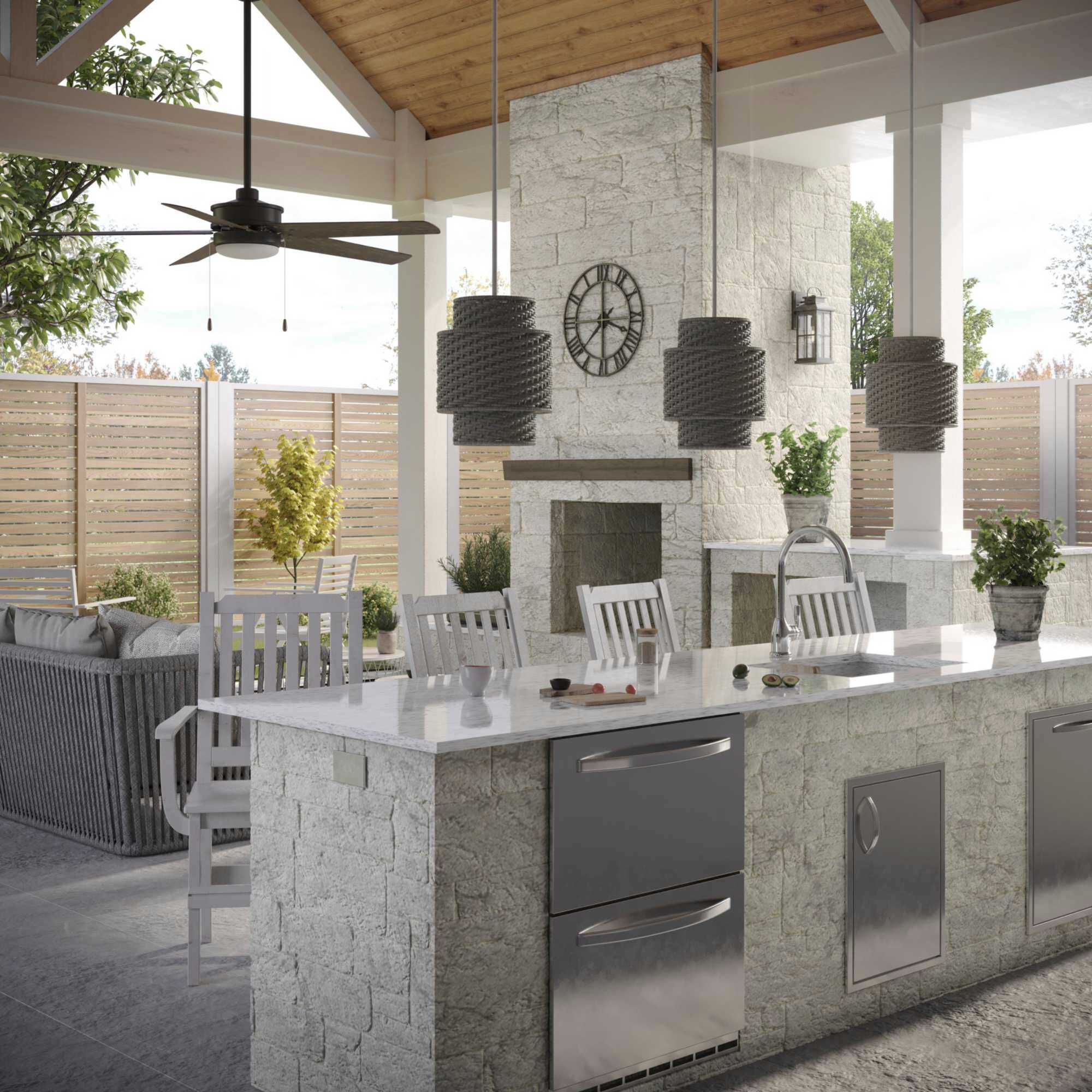 Williamston 1 Light 18 inch Antique Pewter Outdoor Wall Lantern, Large