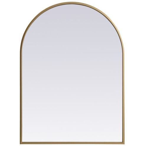 Ayra 30 X 22 inch Brass Mirror