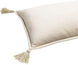 Cotton Velvet 19 inch Light Beige Pillow Kit, Lumbar