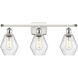 Ballston Cindyrella LED 26 inch White and Polished Chrome Bath Vanity Light Wall Light in Seedy Glass