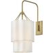 Gwen Sconce Wall Light in Lacquered Brass