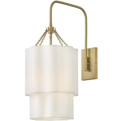 Gwen Sconce Wall Light in Lacquered Brass