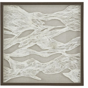 Abstract White/Brown Wall Art