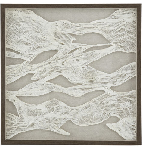 Abstract White/Brown Wall Art