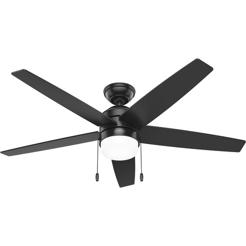 Bardot 52 inch Matte Black with Matte Black/Greyed Walnut Blades Ceiling Fan