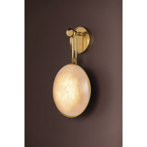 Ares LED 9.75 inch Vintage Brass Wall Sconce Wall Light