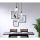 Gene 3 Light 17 inch Black Pendant Ceiling Light