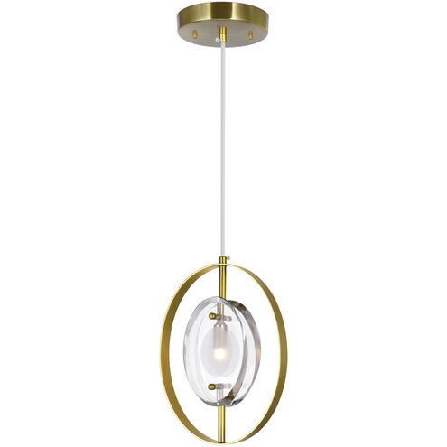 Iris 1 Light 4 inch Brass Down Mini Pendant Ceiling Light