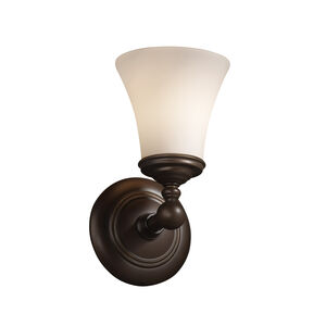 Fusion 1 Light 6 inch Dark Bronze Wall Sconce Wall Light in Opal, Incandescent