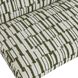 Willa Moss Green and Off-White Accent Chair