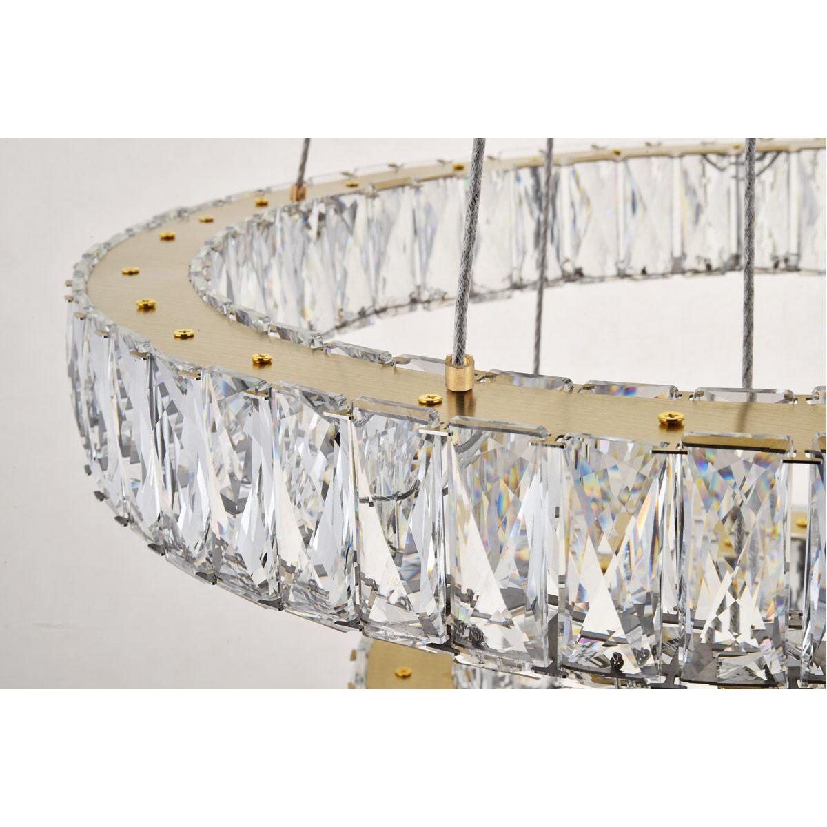 Monroe LED 24 inch Gold Pendant Ceiling Light