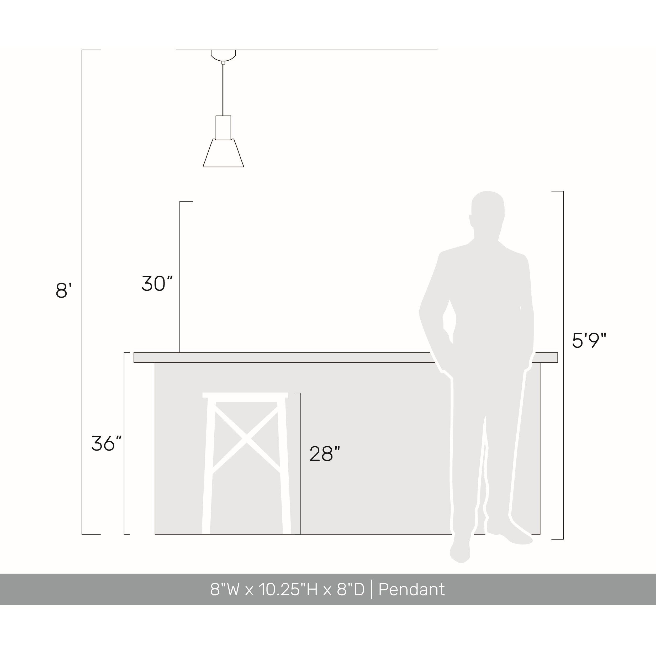 Faroe Pendant Ceiling Light in Matte Black