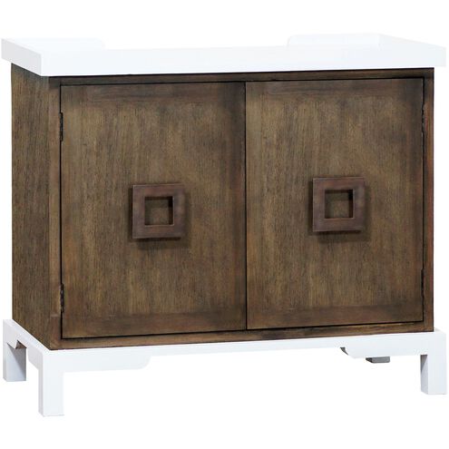 Tower Top Brown with White Cabinet