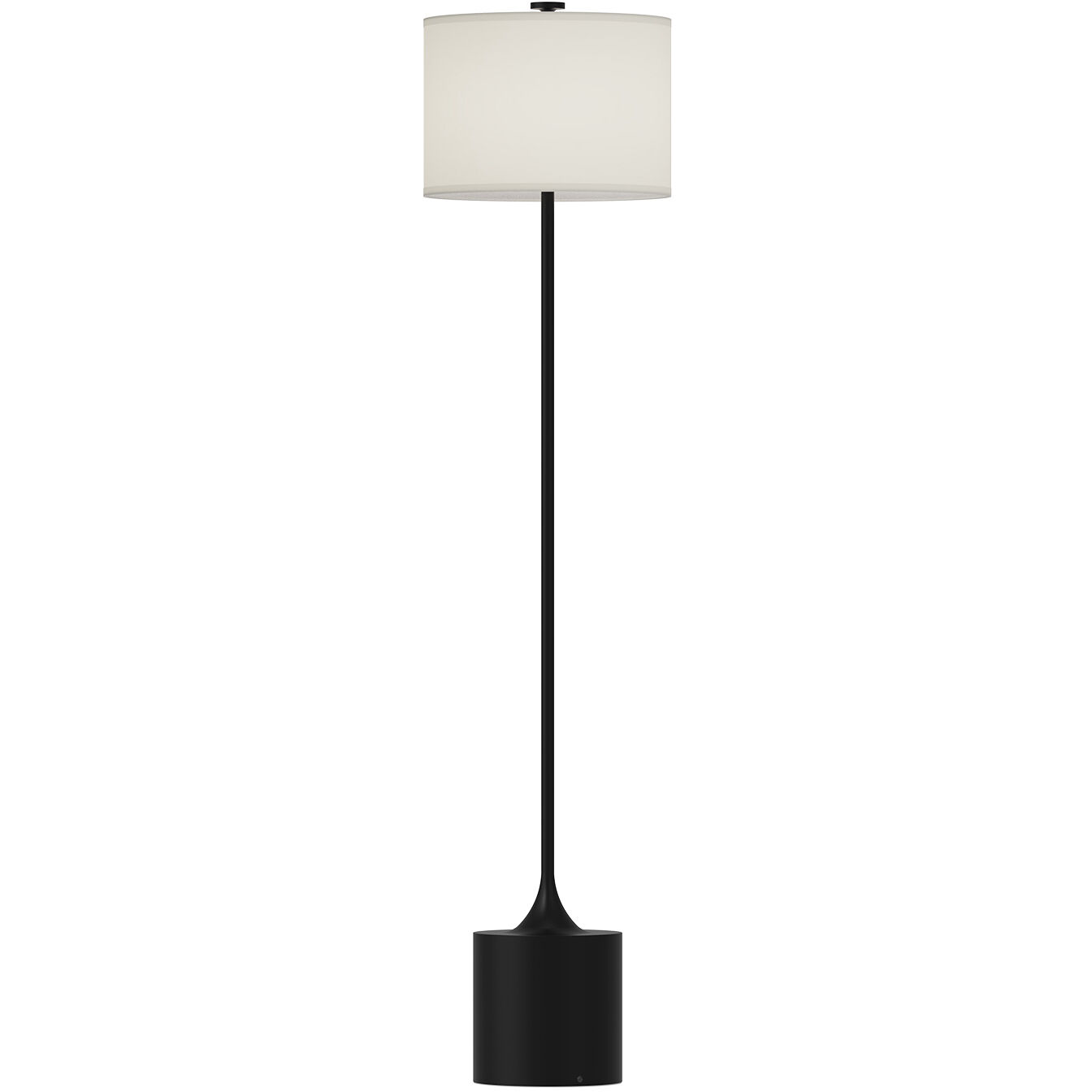 Alora Mood Issa 61.25 inch 60.00 watt Matte Black/Ivory Linen Floor Lamp Portable Light in Matte Black and Ivory Linen