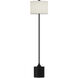 Alora Mood Issa 61.25 inch 60.00 watt Matte Black/Ivory Linen Floor Lamp Portable Light in Matte Black and Ivory Linen