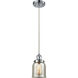 Small Bell LED 5 inch Polished Chrome Mini Pendant Ceiling Light, Ballston