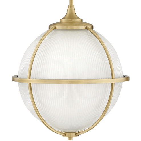 Odeon LED 15 inch Satin Brass Indoor Pendant Ceiling Light