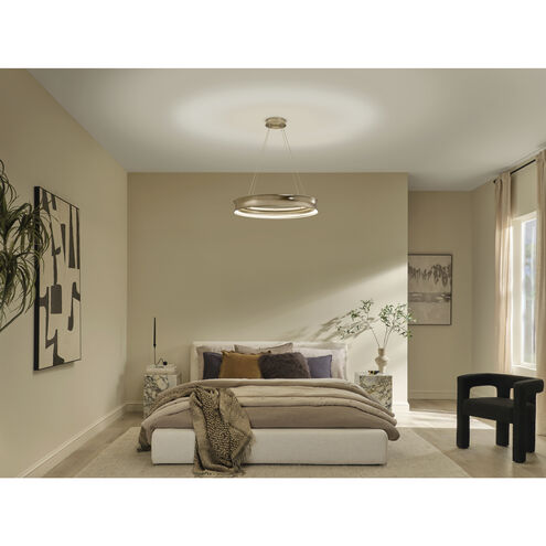 Larousse LED Champagne Bronze Chandelier Ceiling Light