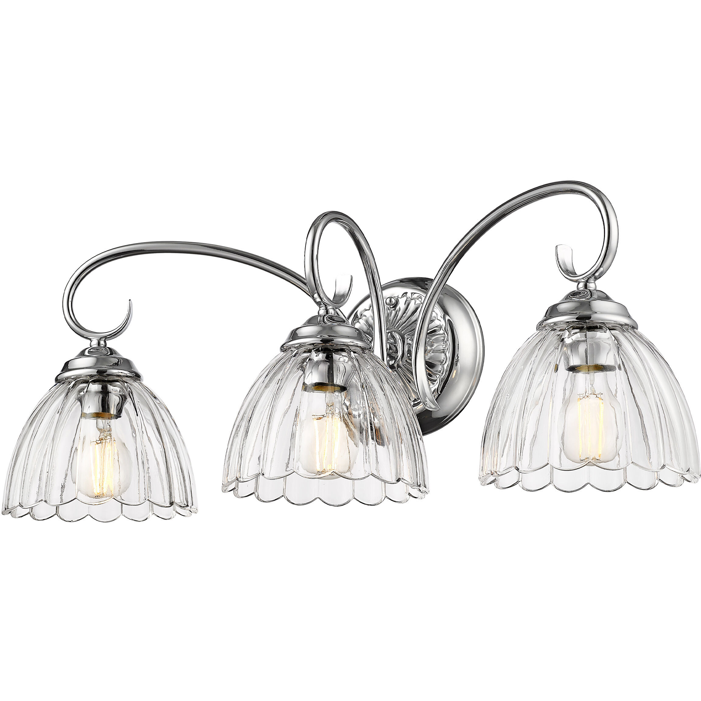 Audra Vanity Wall Light in Chrome