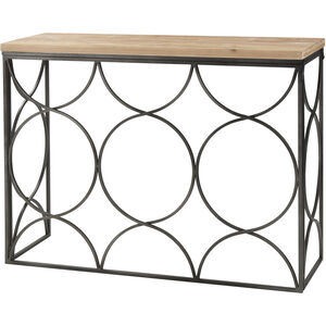 Billings 43 X 14 inch Natural Wood / Aged Pewter Console Table