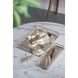 Anita Clear and Gold Tray
