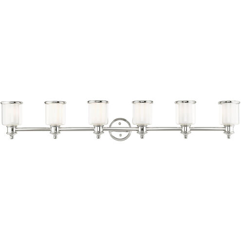 Middlebush 6 Light 55 inch Polished Nickel Vanity Sconce Wall Light