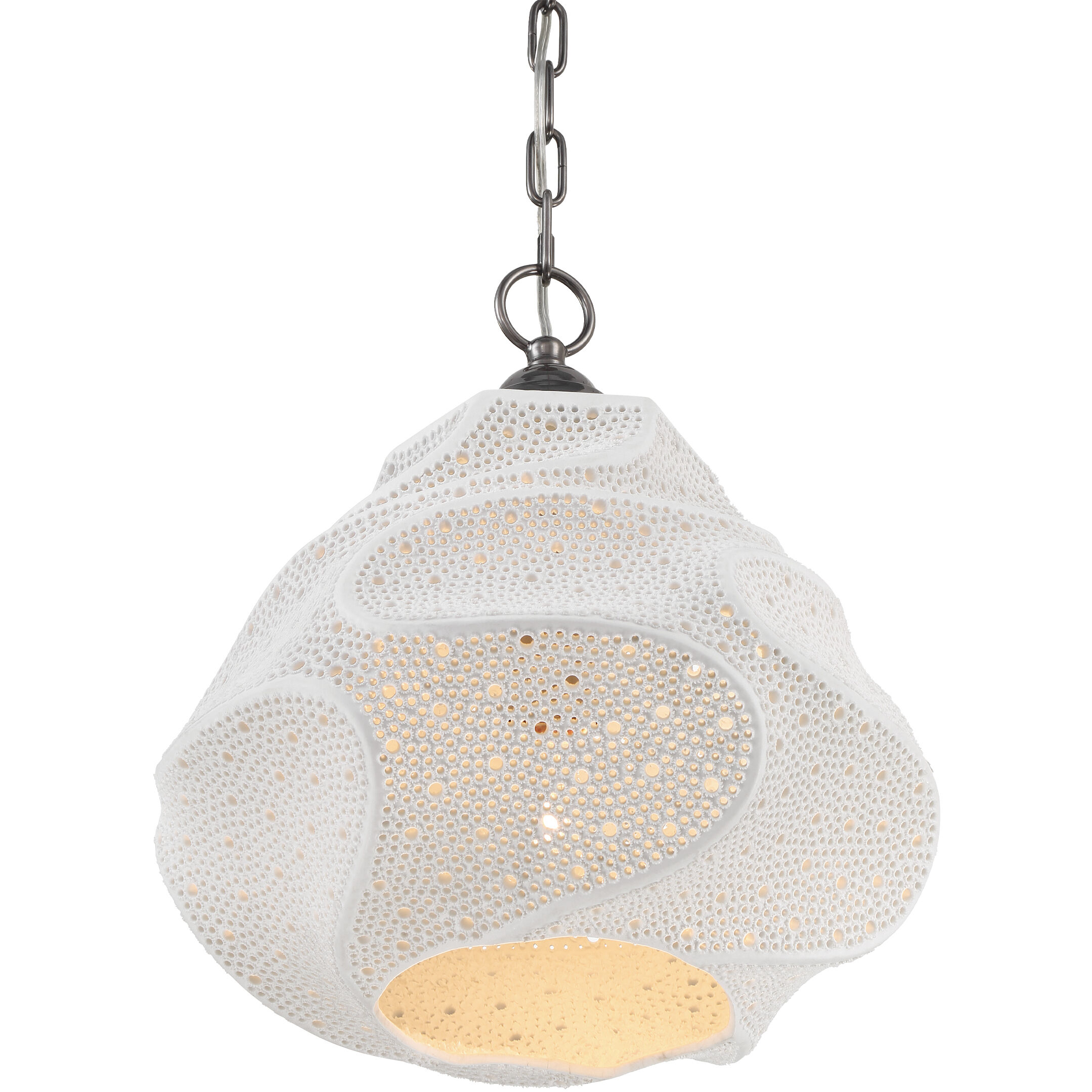 Wintershall 1 Light 14.25 inch White/Antique Brushed Nickel Pendant Ceiling Light