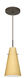Cierro 1 Light Bronze Pendant Ceiling Light in Vanilla Matte Glass, Incandescent