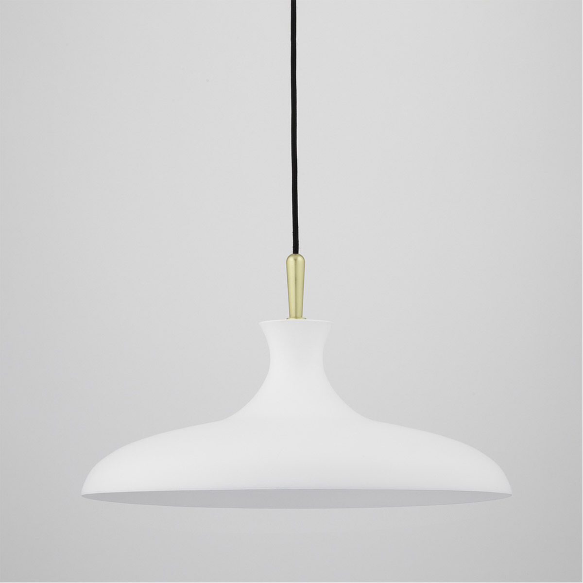 Cassidy 1 Light 21 inch Aged Brass/Soft Off White Pendant Ceiling Light