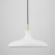 Cassidy 1 Light 21 inch Aged Brass/Soft Off White Pendant Ceiling Light