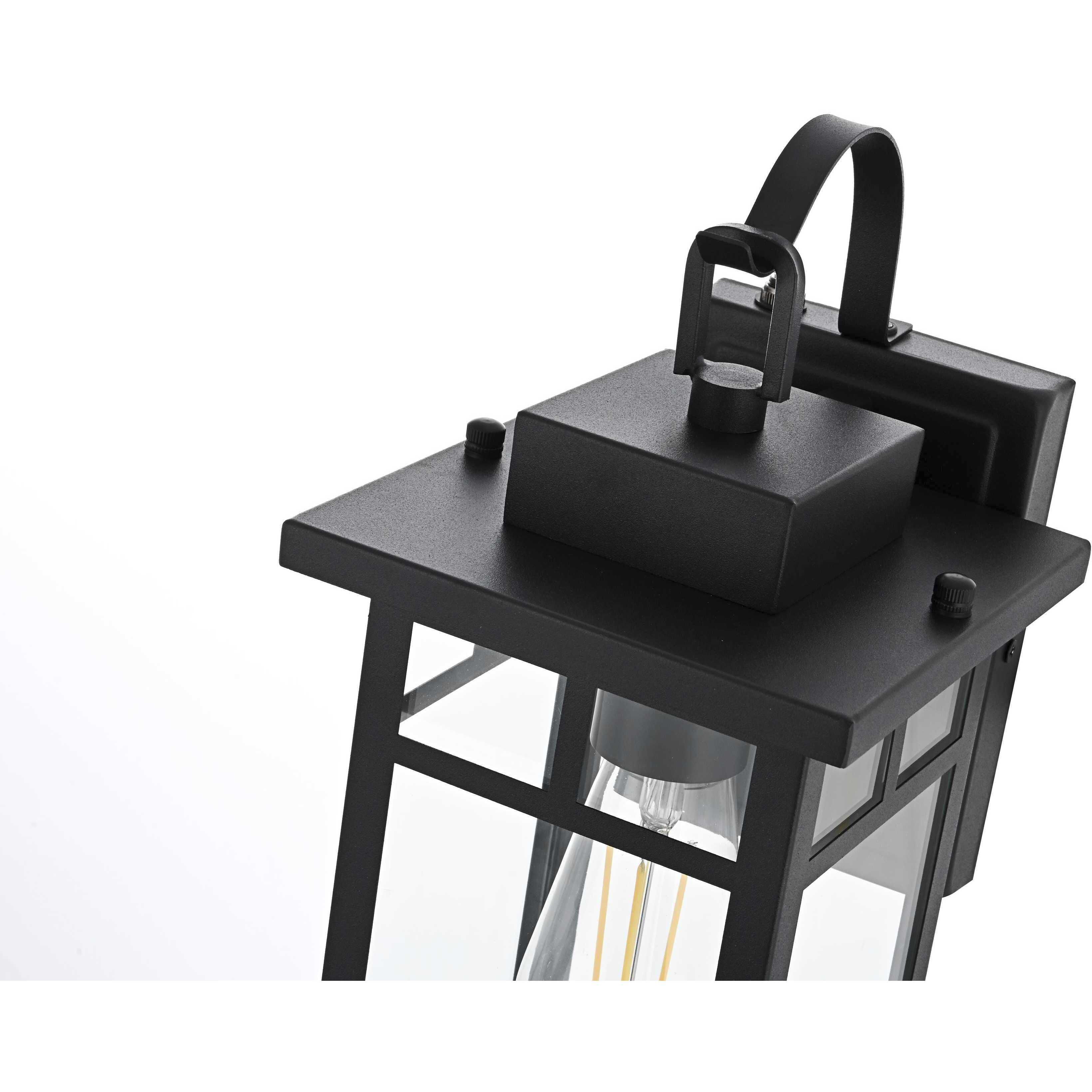 Mercer 1 Light 15.5 inch Black Outdoor Wall Sconce