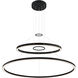 O'hara LED 40 inch Matte Black Chandelier Ceiling Light