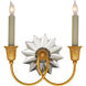 J. Randall Powers Huntington 2 Light 10.25 inch Hand-Rubbed Antique Brass Double Sconce Wall Light