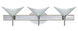 Hoppi 3 Light 23 inch Chrome Vanity Lighting Wall Light in Halogen