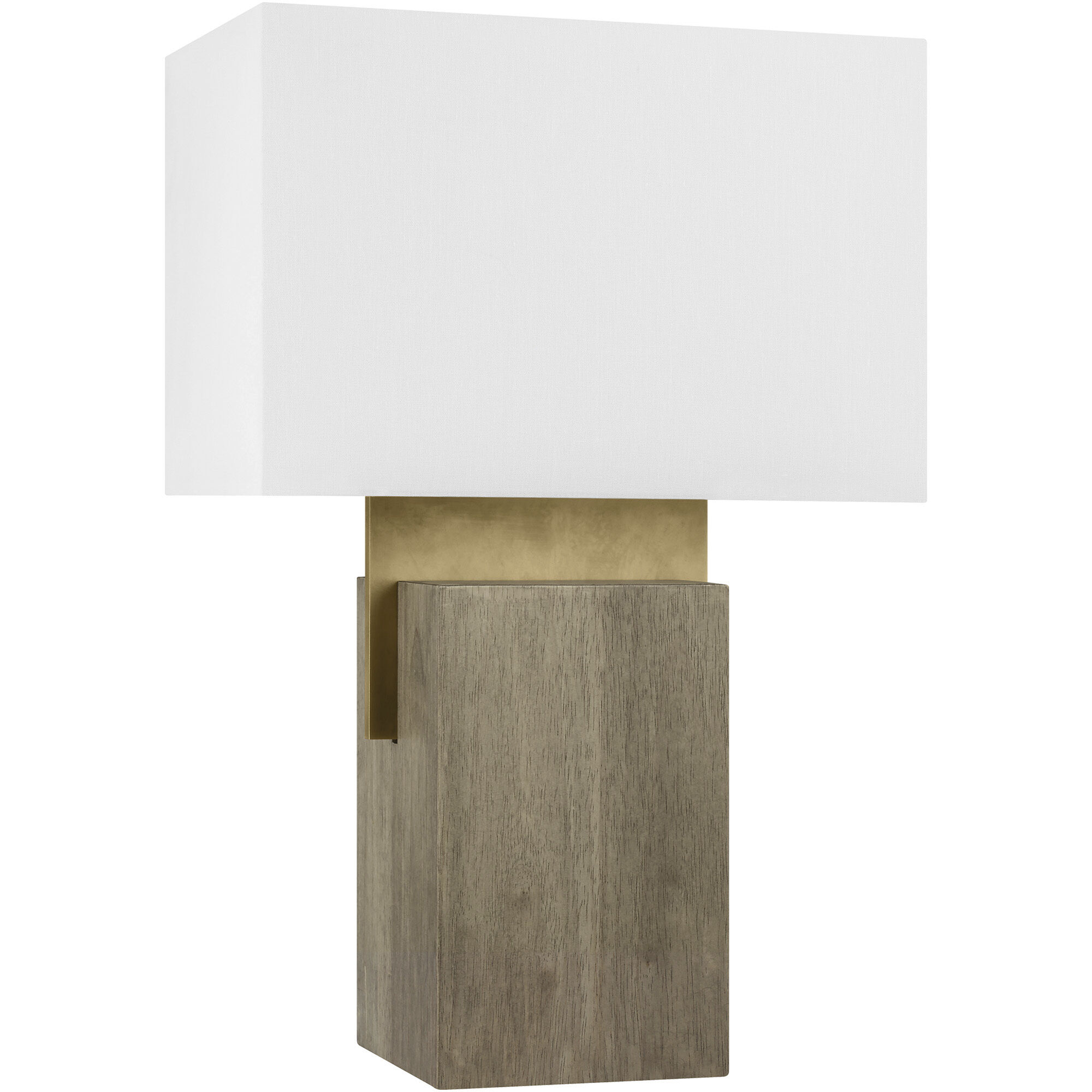 Clodagh Slab 25.9 inch 10 watt Natural Brass Table Lamp Portable Light