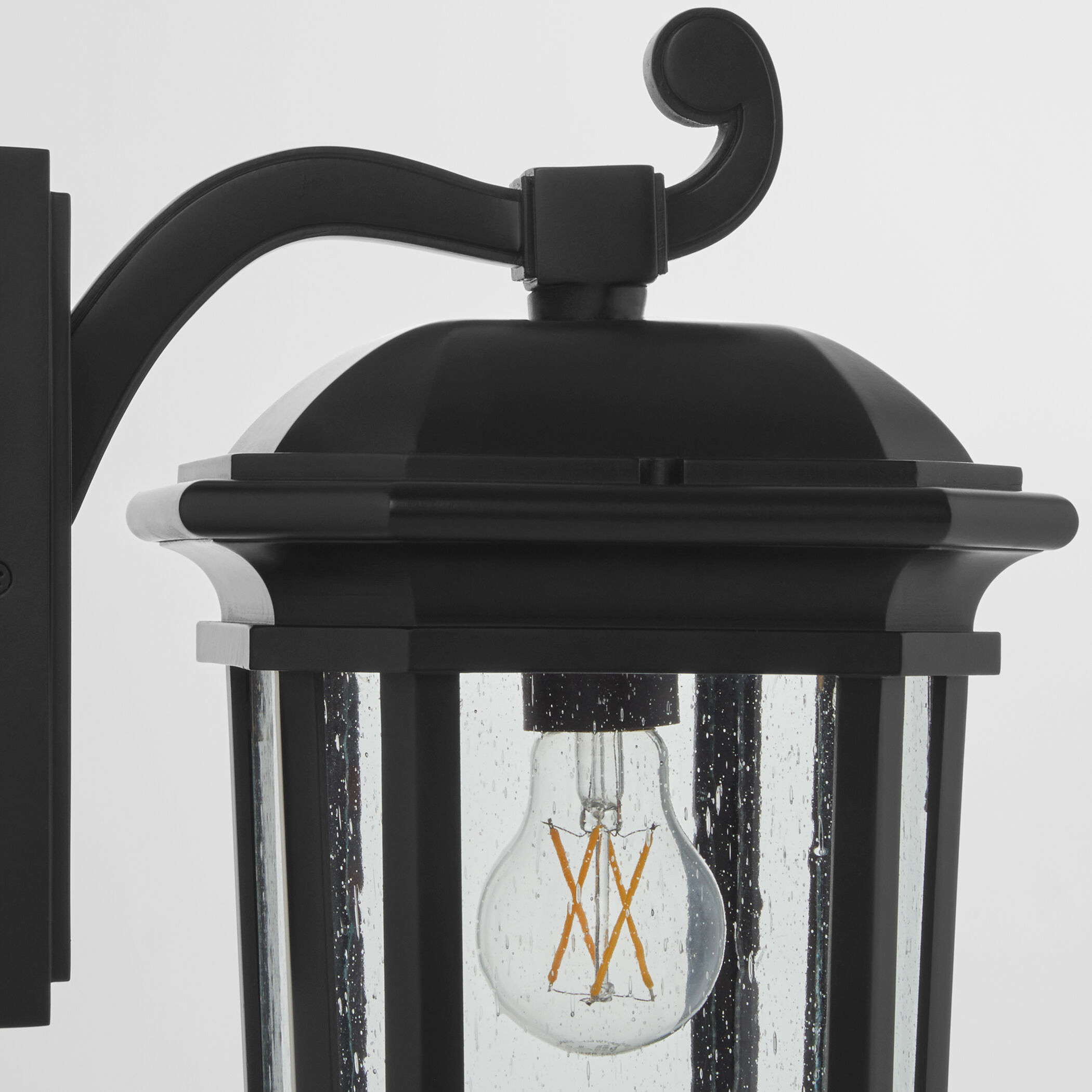 Murphy 1 Light 14 inch Matte Black Outdoor Wall Lantern