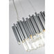 Canada 6 Light 16 inch Silver Chandelier Ceiling Light