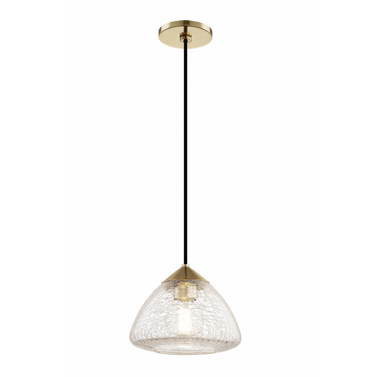 Maya 1 Light 9 inch Aged Brass Pendant Ceiling Light