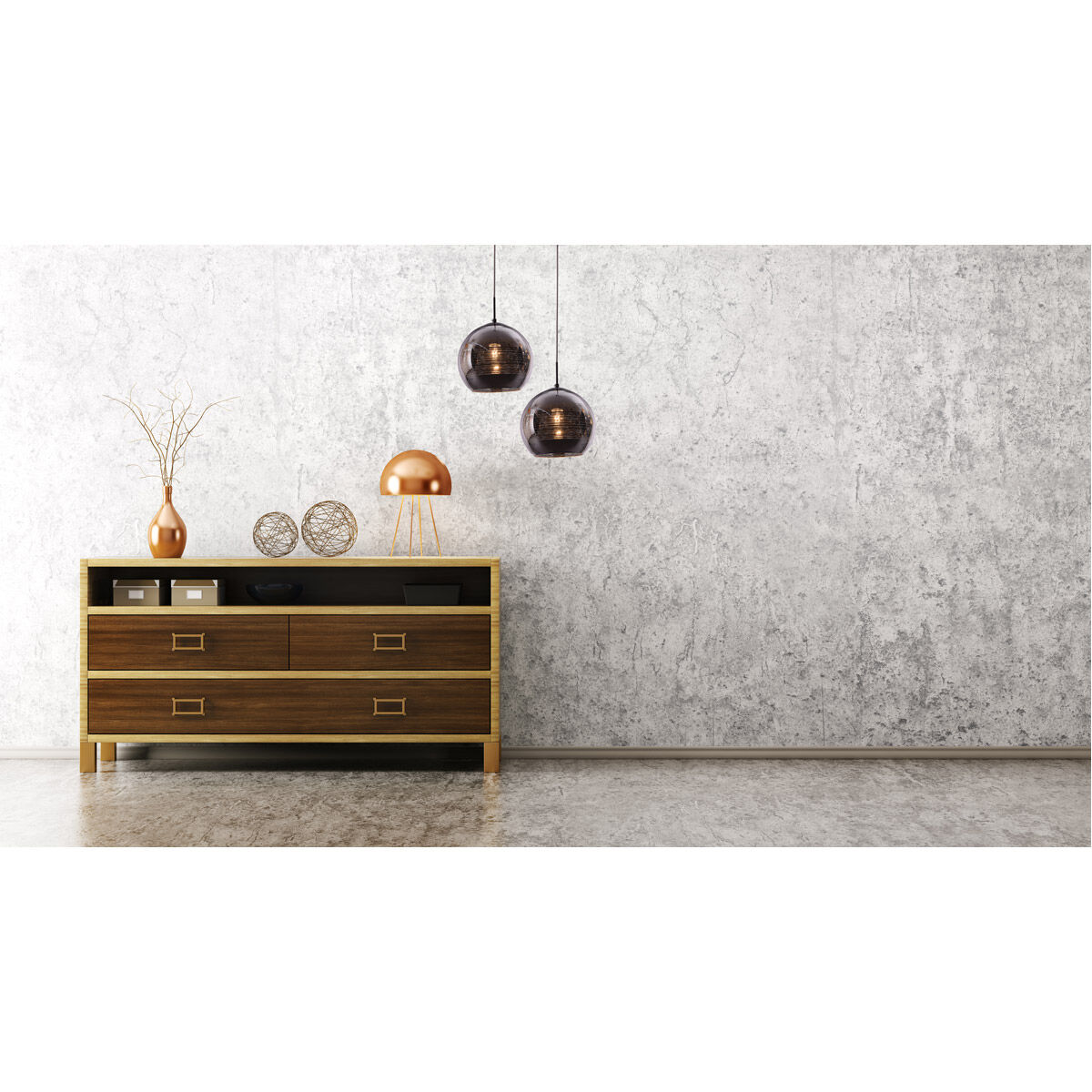 Reflection 1 Light 9.5 inch Chrome Pendant Ceiling Light