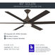 Solen 65 inch Satin Natural Bronze Ceiling Fan