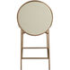 Evelyn Brushed Gold / Cream Leather Dining Chair